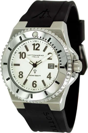 SOTTOMARINO ITALIA SM50110 A BLACK STEEL MENS WATCH New Fast 