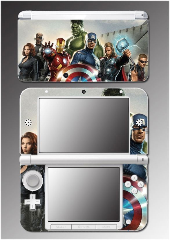  Captain America Shield Thor Video Game Skin Cover 7 Nintendo 3DS XL