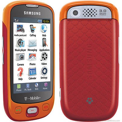 New Samsung SGH T749 3G 3MP Touchscreen Unlocked Cell Phone Orange