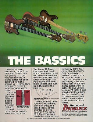 1980 IBANEZ MUSICIAN MC 924 ST 924 RS 924 BASS PRINT AD