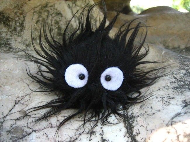 Spirited Away Totoro Soot Sprite KUROSUKE doll keychain