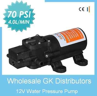 12V WATER PRESSURE DIAPHRAGM PUMP   HIGH 70 PSI 4 L/MIN   Caravan/Boat 