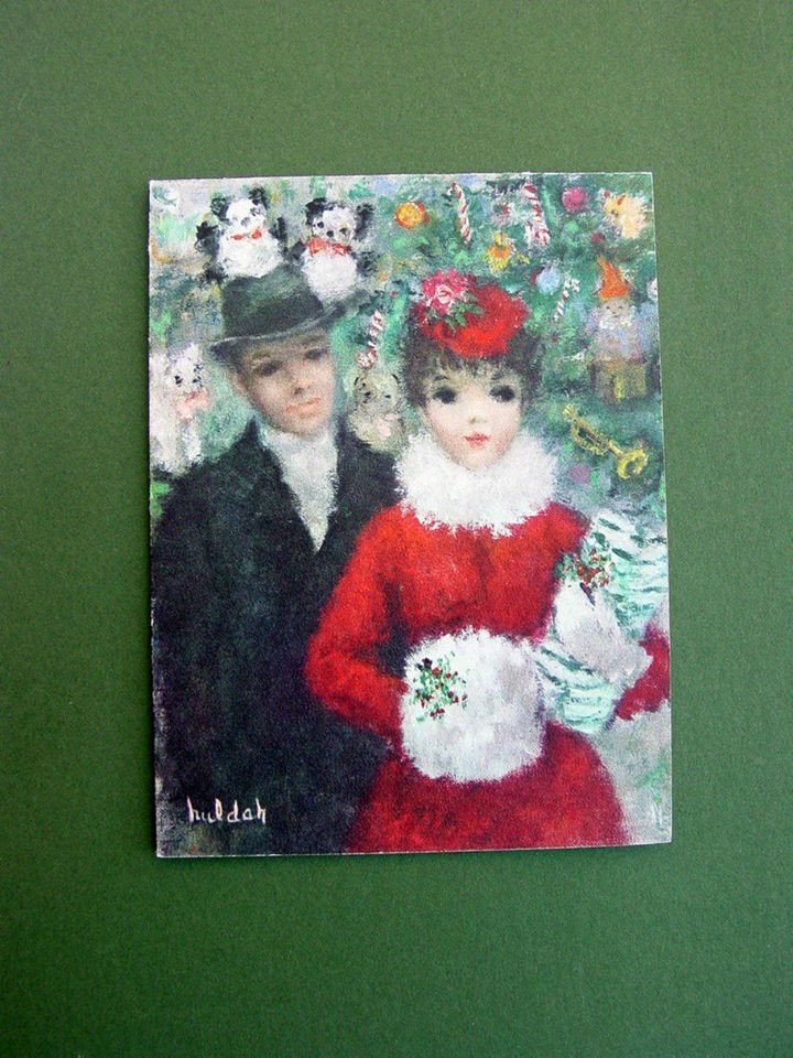 EXQUISITE CHERRY JEFFE HULDAH XMAS GREETING ~ HALLMARK ~ CHARMING