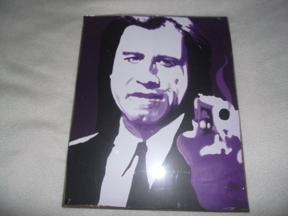   PICTURE WOOD PULP FICTION TERMINATOR ROCKY JAMES DEAN J TRAVOLTA YODA