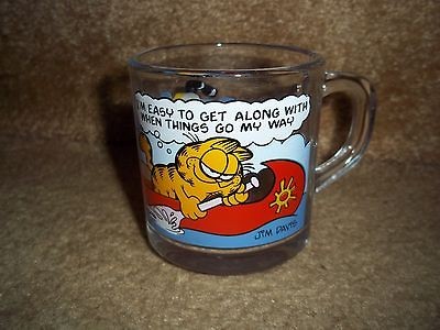 1978 McDonalds Jim Davis Garfield and Odie  Drinking Glass