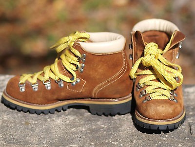 VTG Womens JC PENNEY SUEDE LEATHER Hiking MOUNTAIN CLIMBING TREKKING 