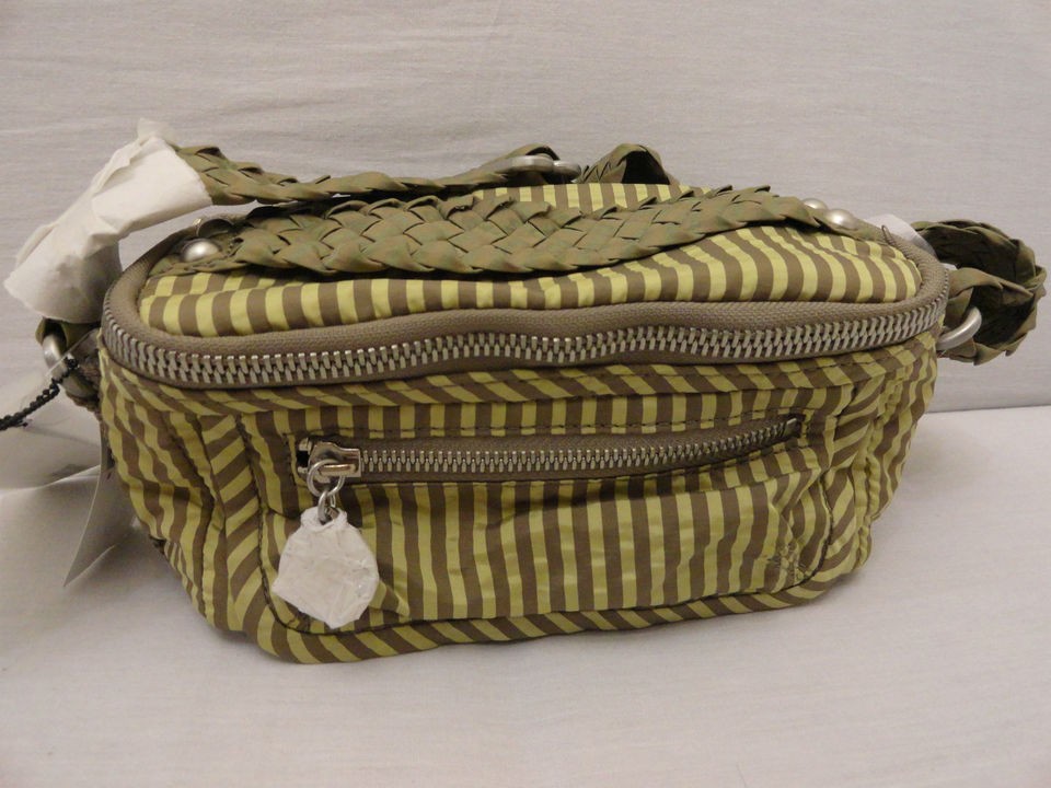   MCCARTNEY LESPORTSAC KIDDIE COOL BAG DAFFODIL LAWN STRIPE PURSE