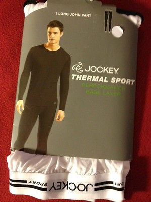 Jockey Thermal Sport Long John Pants Large (36 38) White