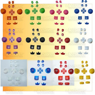 PS3 Colored Controller Buttons   D pad Thumbsticks L1/R1 L2/R2 Trigger