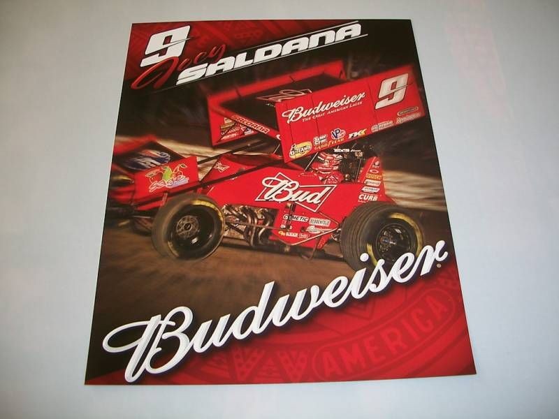 JOEY SALDANA 2010 BUDWEISER WOO POSTCARD/HANDO​UT