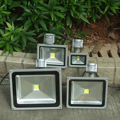   30W 50W PIR Motion Sensor Detective LED Flood Light Security Wall Lamp