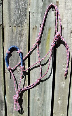 ring Rope Horse Riding/Training Halter w/Cobra Braided Noseband for 