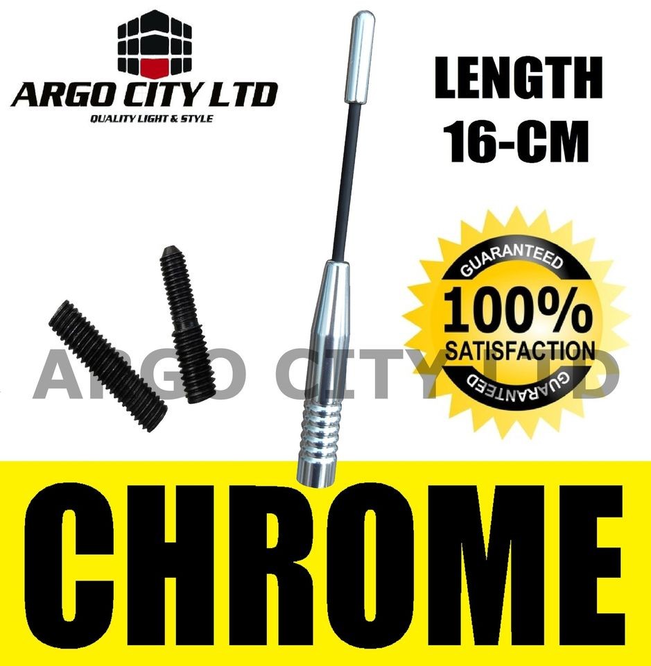 CHROME BLACK BEE STING CAR AERIAL ANTENNA MAST VOLKSWAGEN VW SHARAN 