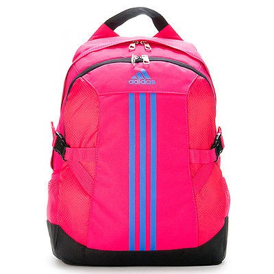 BN Adidas BP Power II Unisex Basic Backpack Bookbag Peach Pink 