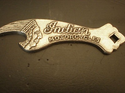 Indian Motorcycle Silver Bottle Opener Vintage Biker