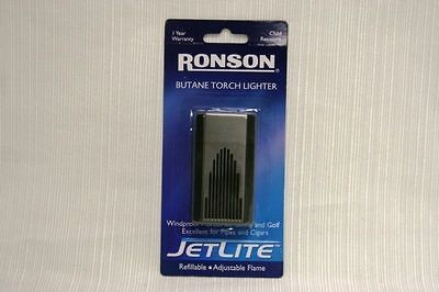 Ronson Jetlite Butane Torch Satin Dusk Embossed Lighter