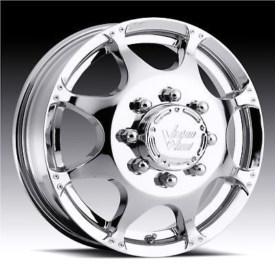 17 VISION CRAZY EIGHTZ CHROME F 350 RAM SILVERADO GMC CK DUALLY 