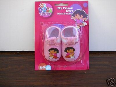 dora the explorer infant booties size 1