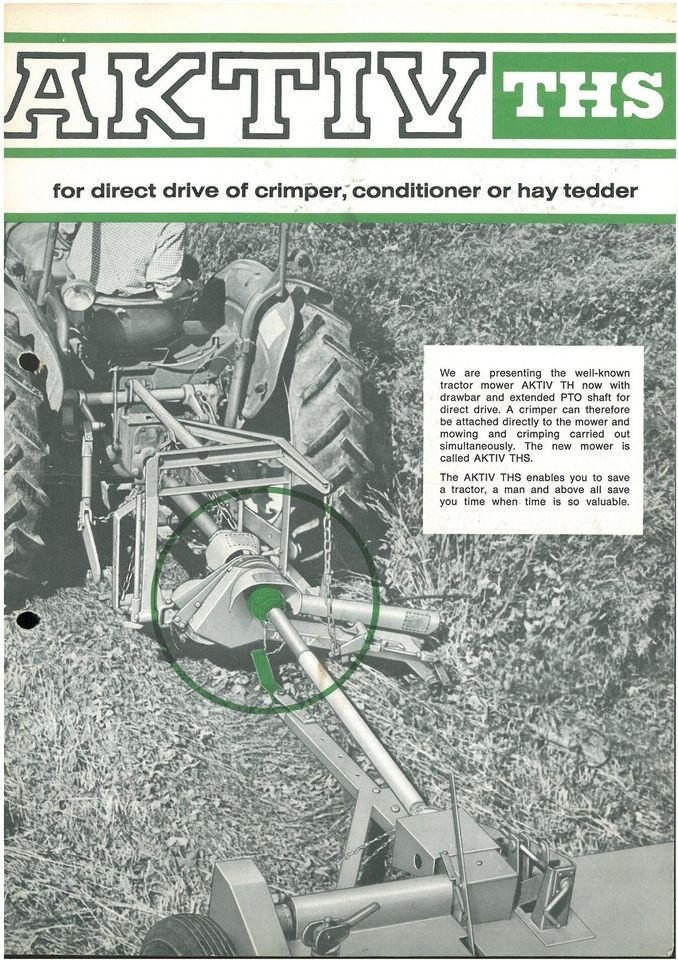 AKTIV THS FOR DIRECT DRIVE OF CRIMPER, CONDITIONER OR HAY TEDDER 