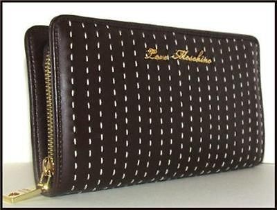 Love Moschino Portafogoli Nappa Marrone Clutch Wallet New in Box