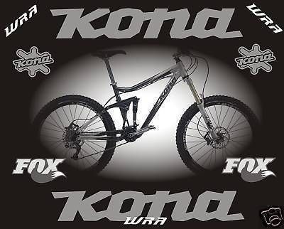 kona 2010 coilair deluxe mountain bike frame stickers location united