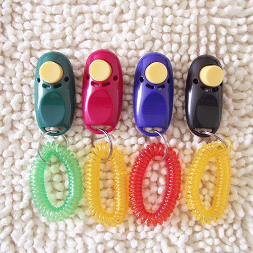 4PCS TRAINING clicker for dog cat horse pet trainer Aid Wrist Strap