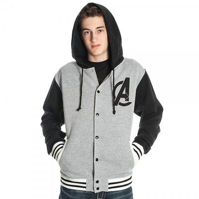 THE AVENGERS Letterman Jacket Hoodie Sweatshirt S M L XL XXL NEW 