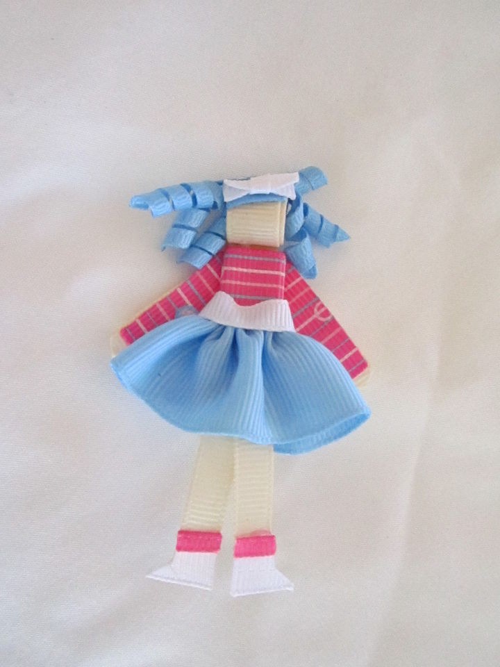 lala loopsy girl character clip ribbon sculpture  