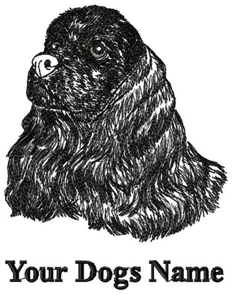 BLACK AMERICAN COCKER SPANIEL Personalized Dog Breed T Shirt / Youth 