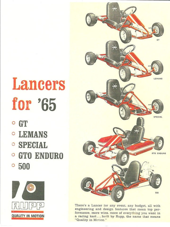 vintage rare 1965 rupp lancer go kart ad time left on PopScreen