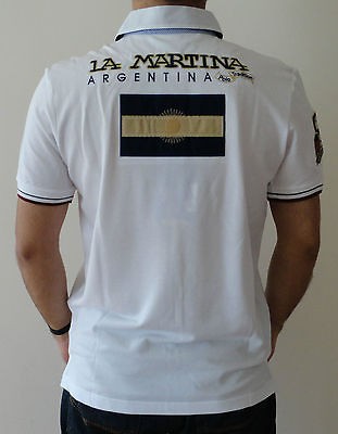 nwt 100 la martina men s white argentina polo shirt size m