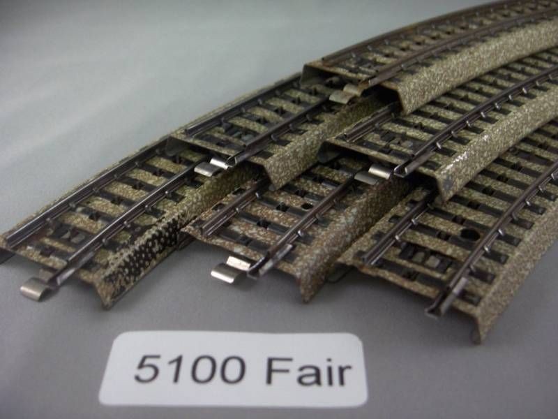 EE 5100 FR Fair Marklin HO M Track 6 each Fair Condition