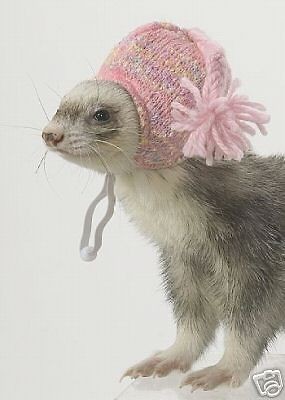 marshall ferret pink knit hat