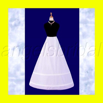   BRIDAL WEDDING GOWN DRESS PROM PETTICOAT CRINOLINE A LINE SKIRT SLIP