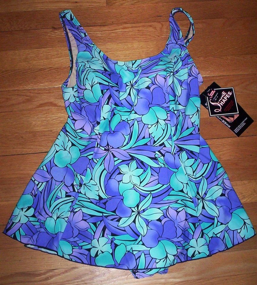 shore shapes skirted swimsuit swimdress bathing suit more options size