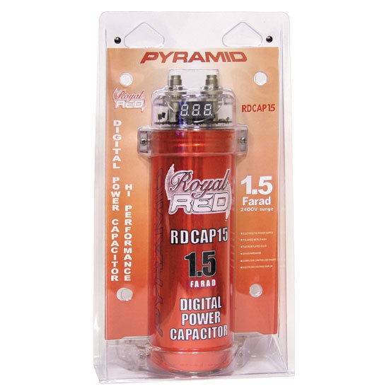 new pyramid rdcap15 1 5 farad capacitor car audio time