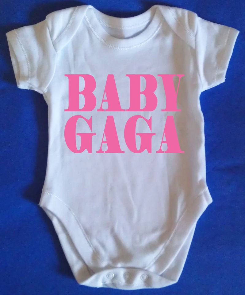 BABY LADY GAGA Baby Vest Grow Body Suit Baby Clothes cute kids vest 