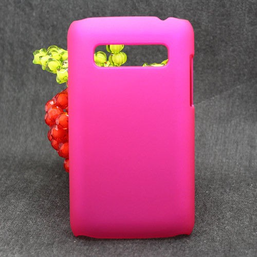 Hotpink Rubber Coating Back Hard Case For LG Optimus Glare E510