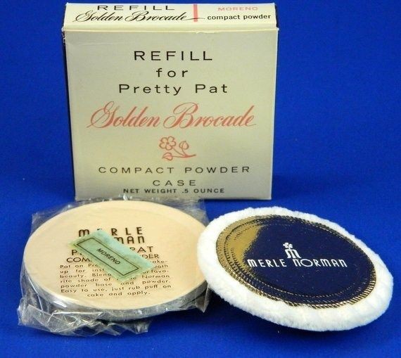 Merle Norman Golden Brocade Pretty Pat Compact Powder Refill Moreno 