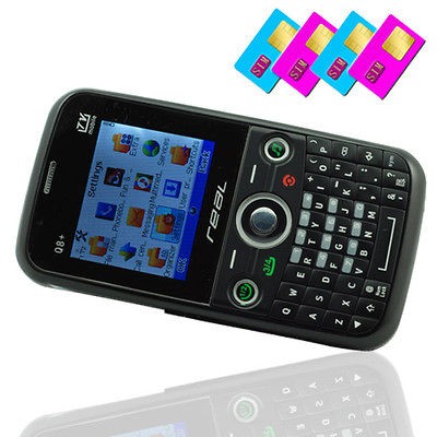  Unlocked quad band four/4 sim TV cheap T mobile GSM QWERTY at&t cell 