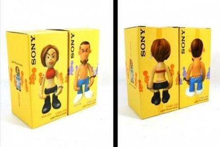 michael lau sony wewe wawa vinyl action figure 2 pcs