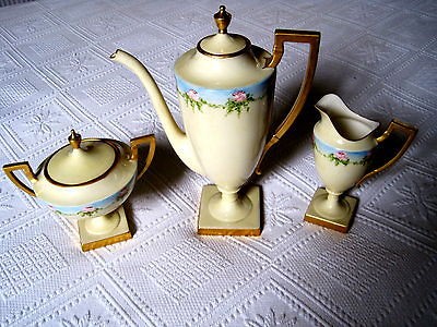   Belleek Willet Forerunner Of Lenox Georgeous Tea Set Circa 1911