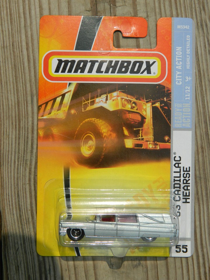 matchbox 63 cadillac hearse 55 city action 