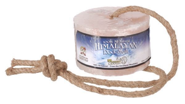 Himalayan Rock Salt on Rope100% NaturalPink2.5lb Block