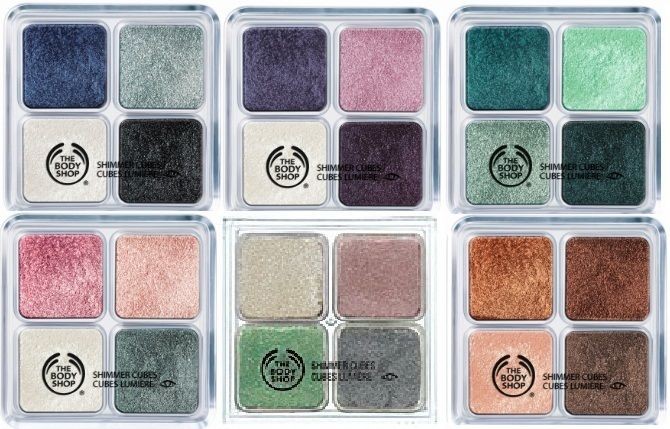 body shop shimmer cubes palette various colours 4x4g more options