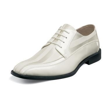 stacy adams men s royalty white lace up dress shoe