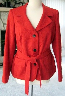 Gorgeous Authentic MARINA RINALDI Burgundy Jacket Blazer Coat size 19