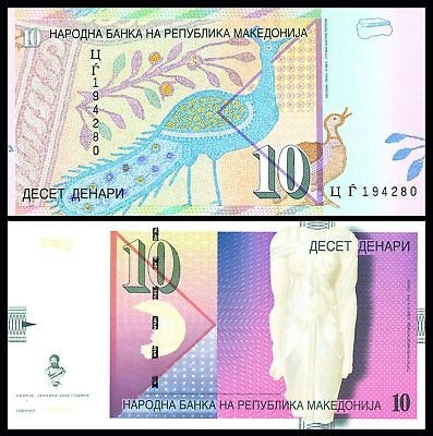 macedonia p 14 10 denari year 2006 unc banknote europe