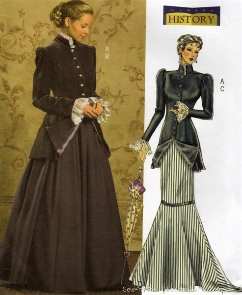 Edwardian/Marlborough/Gibson Girl Skirt Jacket PATTERN