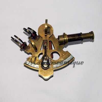 NAUTICAL MARITIME BRASS SEXTANT ` BRASS NAUTICAL GERMAN MARINE SEXTANT